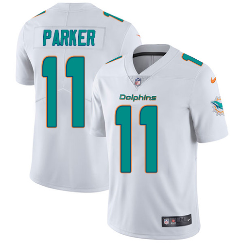 2019 men Miami Dolphins #11 Parker white Nike Vapor Untouchable Limited NFL Jersey->miami dolphins->NFL Jersey